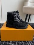 Louis Vuitton x Timberland Boots 24ss Black Logo