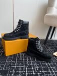 Louis Vuitton x Timberland Boots 24ss Black Logo