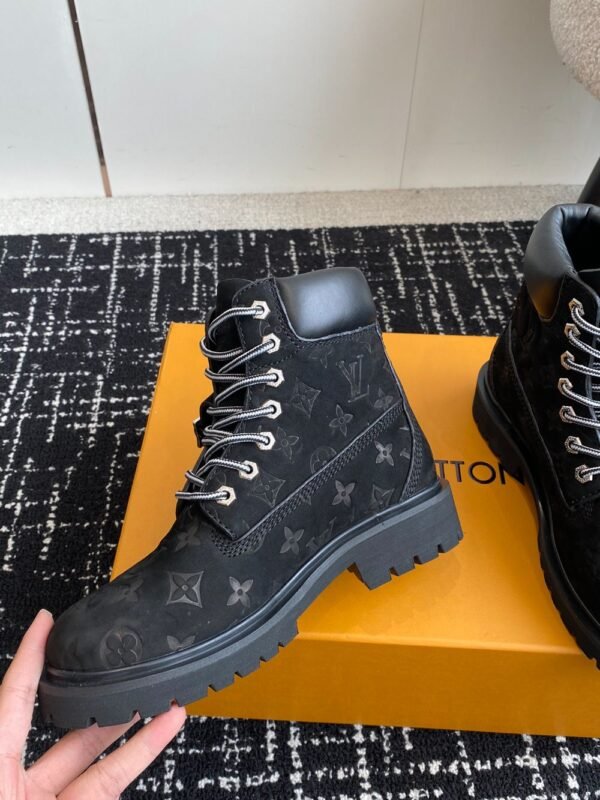 Louis Vuitton x Timberland Boots 24ss Black Logo