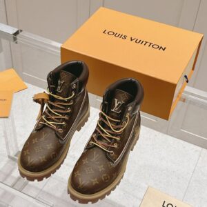 Louis Vuitton x Timberland Boots Brown