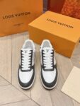 Louis Vuitton Men White Black Leather