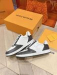 Louis Vuitton Men White Black Leather