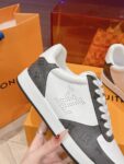 Louis Vuitton Men White Black Leather