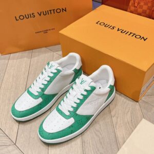 Louis Vuitton Men White Green  Leather