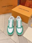 Louis Vuitton Men White Green  Leather