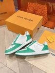 Louis Vuitton Men White Green  Leather