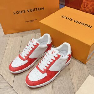 Louis Vuitton Men White Red  Leather
