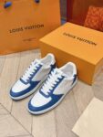 Louis Vuitton Men White  Blue  Leather