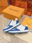 Louis Vuitton Men White  Blue  Leather