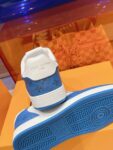 Louis Vuitton Men White  Blue  Leather