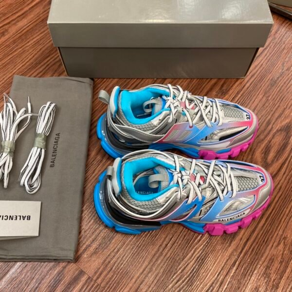 Balenciaga Track 3.0 Blue Silver Pink
