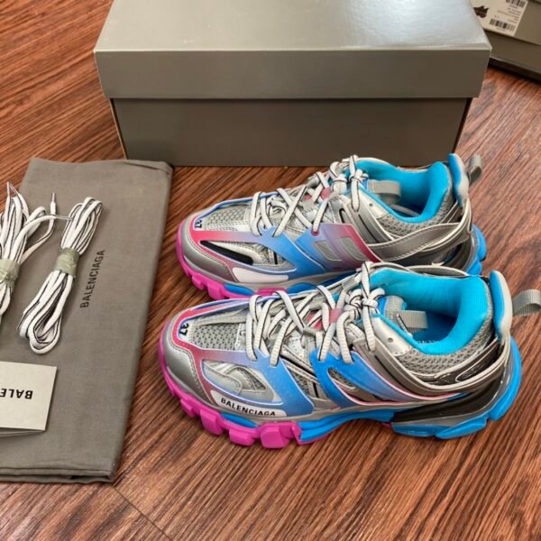 Balenciaga Track 3.0 Blue Silver Pink