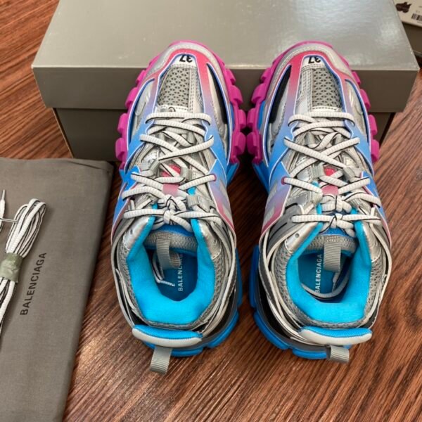 Balenciaga Track 3.0 Blue Silver Pink