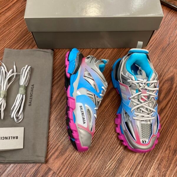 Balenciaga Track 3.0 Blue Silver Pink