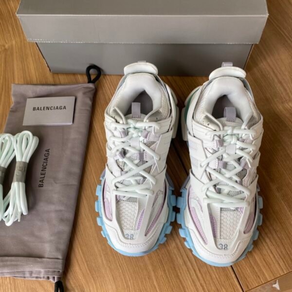 Balenciaga Track 3.0 White and Blue Purple