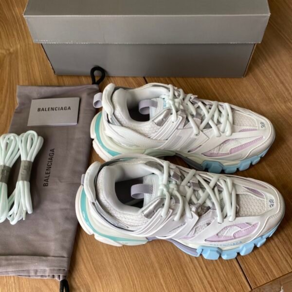 Balenciaga Track 3.0 White and Blue Purple