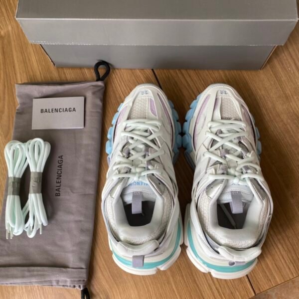 Balenciaga Track 3.0 White and Blue Purple