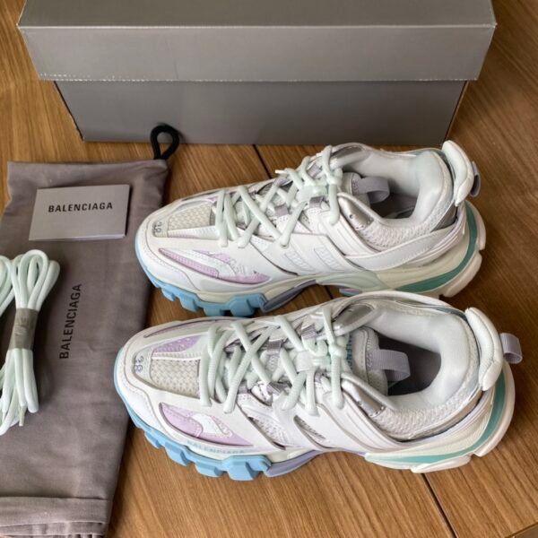 Balenciaga Track 3.0 White and Blue Purple