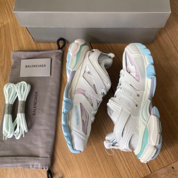 Balenciaga Track 3.0 White and Blue Purple