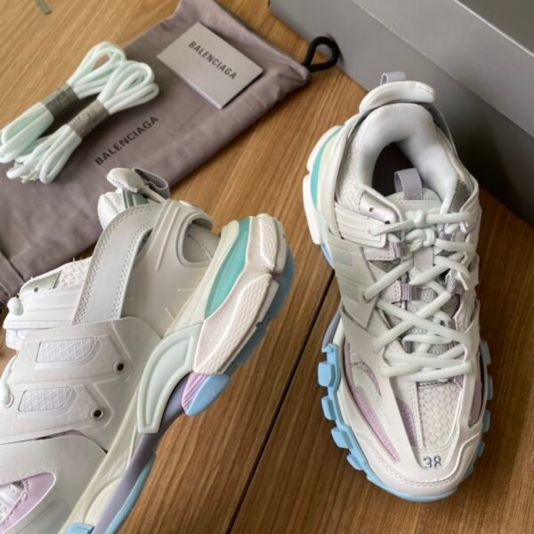 Balenciaga Track 3.0 White and Blue Purple