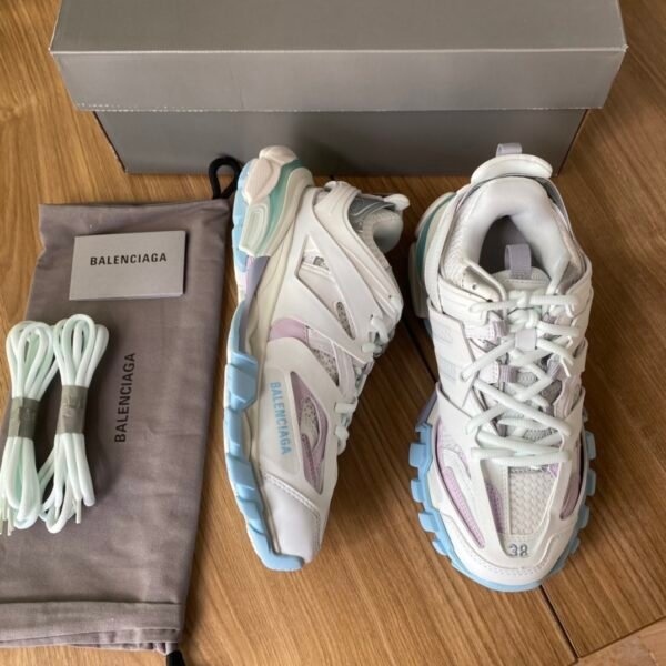 Balenciaga Track 3.0 White and Blue Purple