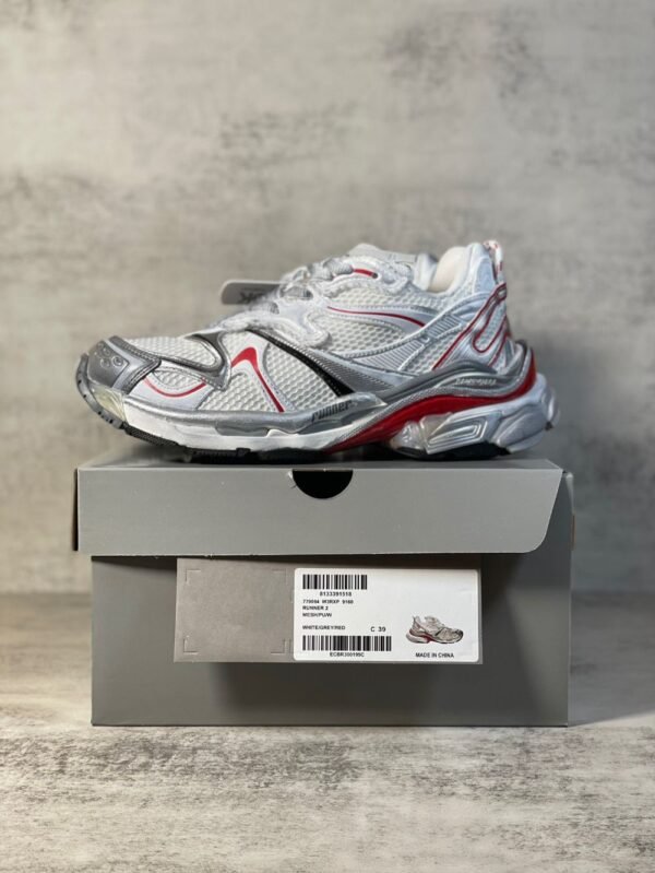 Balenciaga Runner White Grey Red