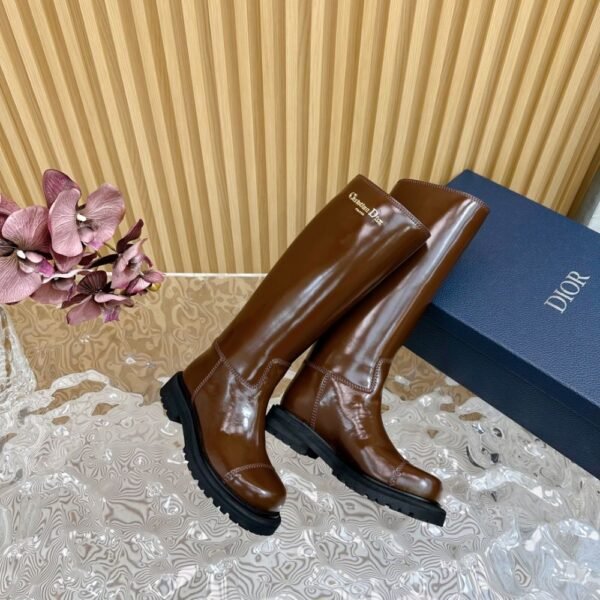 Dior Long Boots Brown