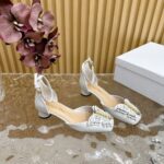 Dior High Heel White and Gold