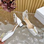 Dior High Heel White and Gold