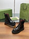 Gucci Boots Light Black  Red