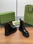 Gucci Boots Light Black  Red