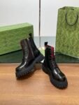 Gucci Boots Light Black  Red