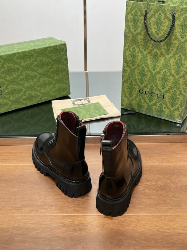 Gucci Boots Light Black  Red