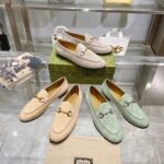 Gucci Loafer Old Logo Green Slippers