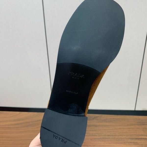 Prada  Suede Long Boots Brown