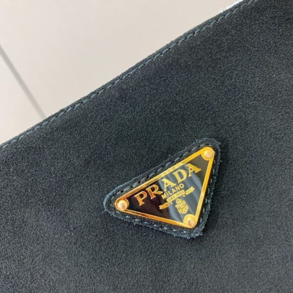 Prada  Suede Long Boots Black