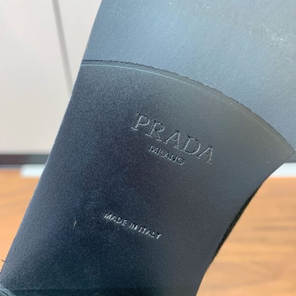 Prada  Suede Long Boots Black