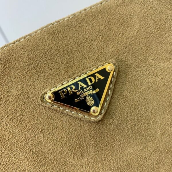 Prada  Suede Long Boots Camel