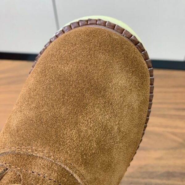 Prada Lambswool Lace-up Long Boots Brown