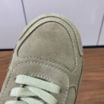 Prada Lambswool Lace-up Shoes Grey
