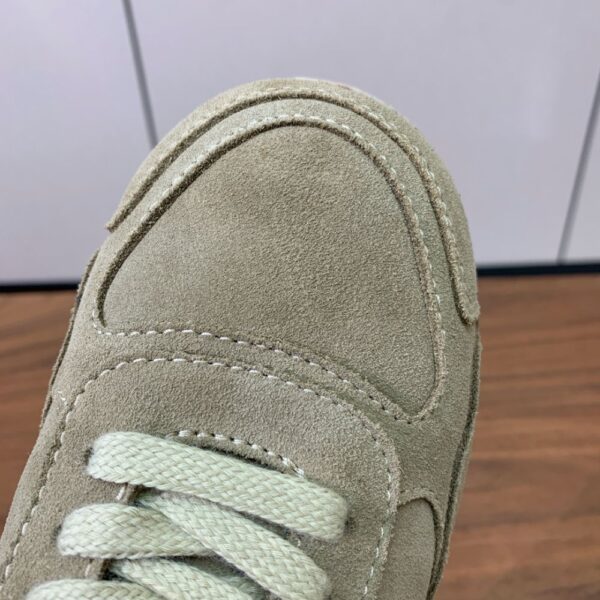 Prada Lambswool Lace-up Shoes Grey