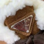 Prada Lambswool Shoes Brown