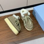 Prada Lambswool Shoes Grey