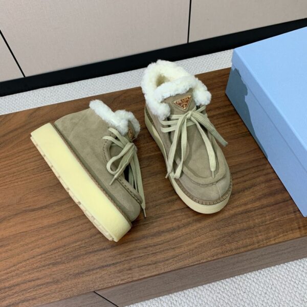 Prada Lambswool Shoes Grey