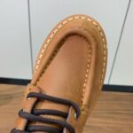 Prada Lace-up Boots Camel