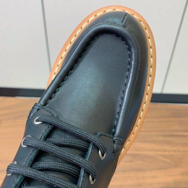 Prada Lace-up Boots Black
