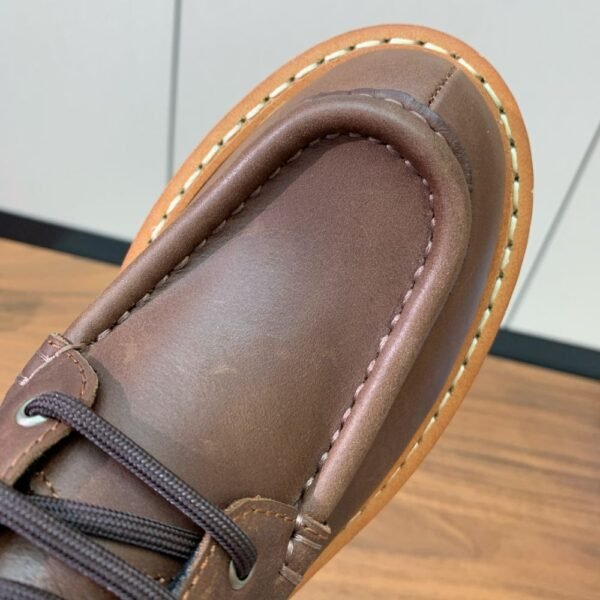 Prada Lace-up Boots Brown