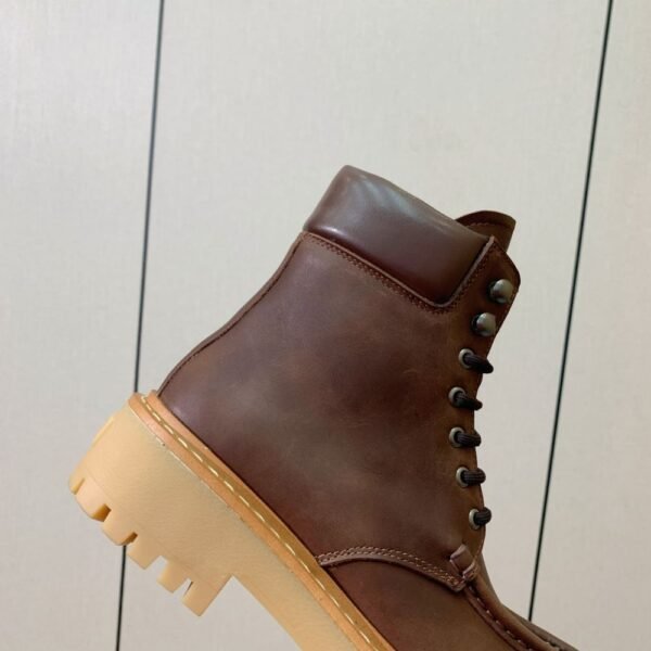 Prada Lace-up Boots Brown
