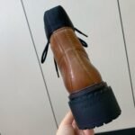 Prada Lace-up Ankle Boots Brown Gradient