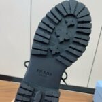 Prada Lace-up Ankle Boots Brown Gradient